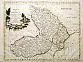 The Principalities of Moldavia and Wallachia in 1786, as depicted on an Italian map by G. Pittori (after the geographer Giovanni Antonio Rizzi Zannoni)
