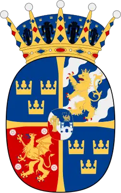 Brasão de SAR Estela, Princesa da Suécia e Duquesa da Gotalândia Oriental