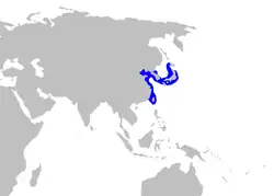 Distribuição do Pristiophorus japonicus