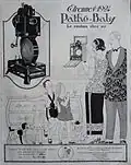 A publicidade para o projetor de Pathé-Baby, em 1923.