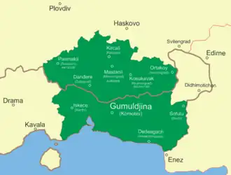 Localização de Independent Government of Western Thrace