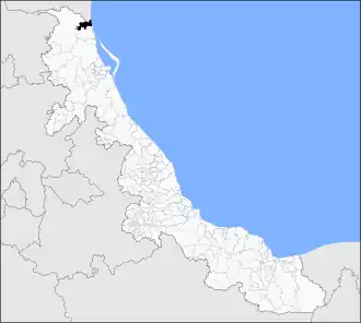 Localização de Pueblo Viejo em Veracruz