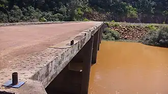 A Ponte Internacional Comandante Rosales marca o fim da BR-282 na fronteira com a Argentina.