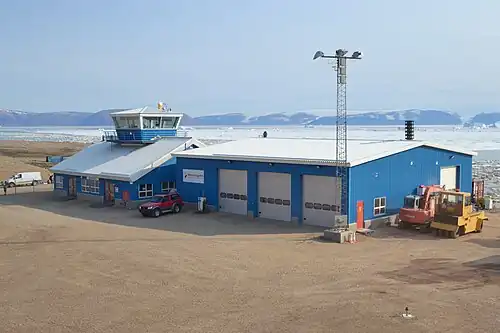 O Aeroporto de Qaanaaq.