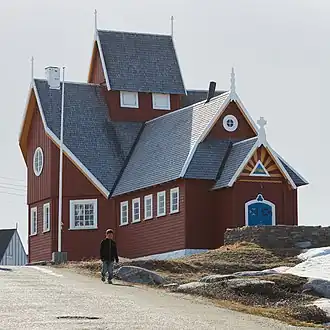 A igreja de Qeqertarsuaq