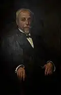 HENRIQUE BERNARDELLI (1858 - 1936), Carlos Gross em pintura feita por Henrique Bernardelii