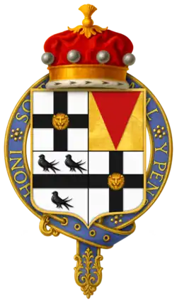 Brasão de armas de Edmund Brydges, Duque de Chandos