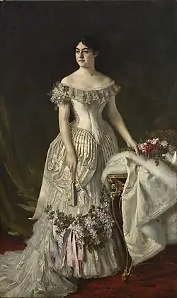 Retrato da Rainha Natália, por Vlaho Bukovac (1882)