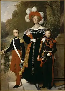 Rainha Marie-Amélie e seus filhos, 1835