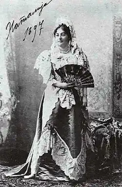 Fotografia da Rainha Natália em 1897