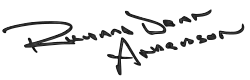 Assinatura de Richard Dean Anderson