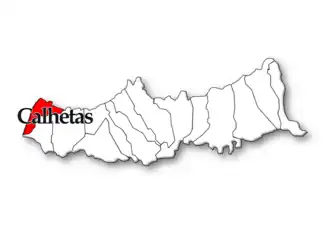 Localização no município de Ribeira Grande