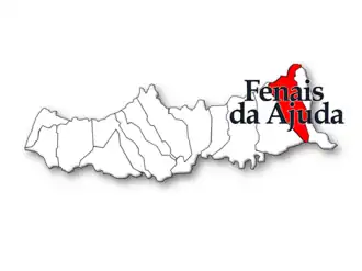 Localização no município de Ribeira Grande