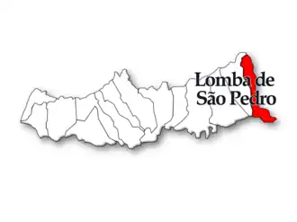 Localização no município de Ribeira Grande