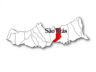 Localização no município de Ribeira Grande