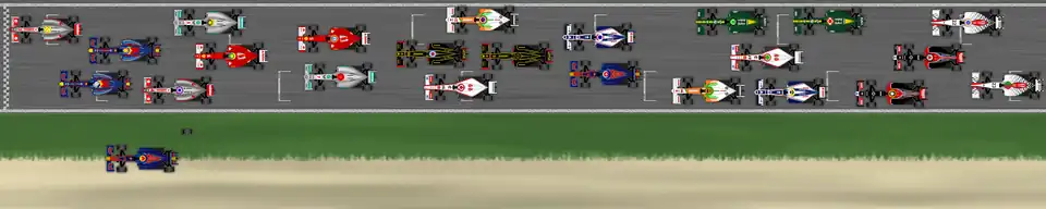 Resultado final após a corrida