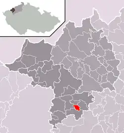 Localização de Račetice