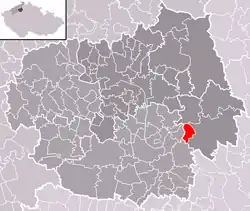 Localização de Račice