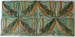 Rafael Bordalo Pinheiro, azulejos com gafanhotos, 1902