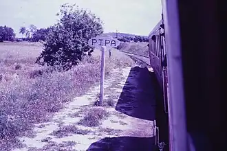 Paragem de Pipa, em 1986.
