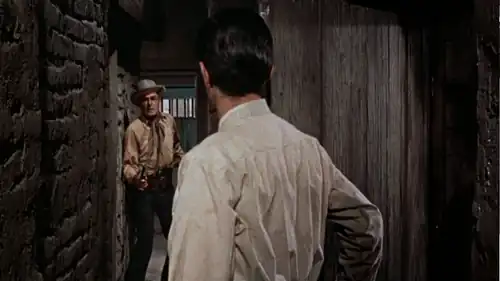 Randolph Scott e Manuel Rojas (de costas)