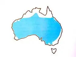 Área de distribuição do papa-mel-de-garganta-creme[2]