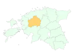 Localização de Região de Rapla Raplamaa