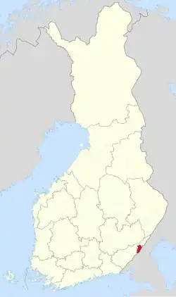 Localização de Rautjärvi na Finlândia