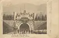 Cerimônia de abertura do túnel Bohinj (bandeiras bicolores), 1906