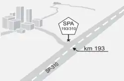 Mapa explicativo da classificação e codificação de acessos rodoviários.