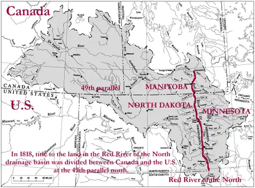 Bacia hidrográfica do rio Red do Norte.