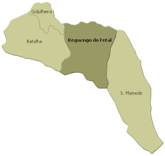 Localização no município de Batalha