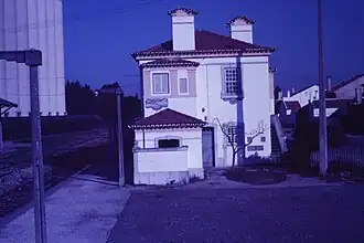 Estação de Reguengos, na Década de 1980.