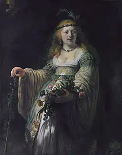 Saskia como "Flora", 1635