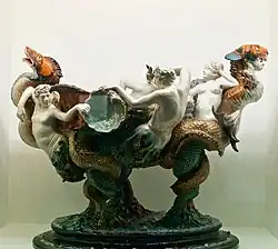 Centro de mesa "Renaissance" da autoria de Rafael Bordalo Pinheiro