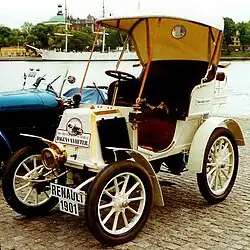 Um Renault Voiturette Tipo D de 1901.