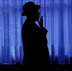 Foto de Magritte por Lothar Wolleh.