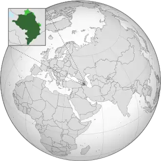 Localização de República de Artsaque