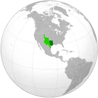Localização de República do Texas