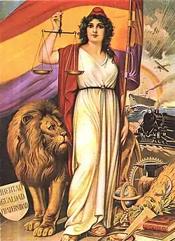 "Allegory of the Second Republic", poster (1931).