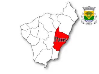 Localização no município de Resende