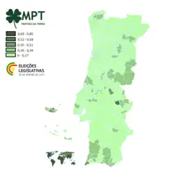 Resultado do MPT por concelho.