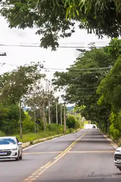 Vista da Reta de Santanense, sentido centro.