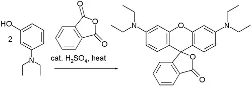 Rhodamine B synthesis