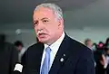 Riad Al-Malki, Ministro das Relações Exteriores da Autoridade Palestina.