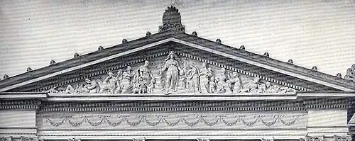 Pediment on the Women's Building, Columbian Expo. Chicago, Il, USA, 1893