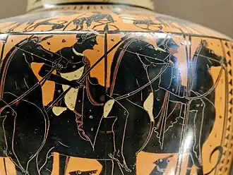 Cavaleiros da antiga Grécia.