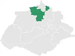 Localização de Rincón de Romos no estado de Aguascalientes