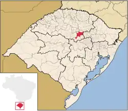 Localização de Soledade no Rio Grande do Sul