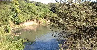 O Rio Capivari na altura do distrito.